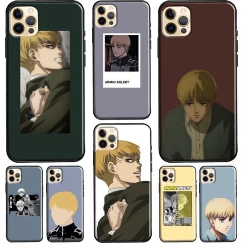 Armin Arlert Attack on Titan Cool Soft TPU Cover For iPhone 12 Mini 11 Pro Max XS 6S 7 8 Plus 5S SE 2020 X XR Phone Case