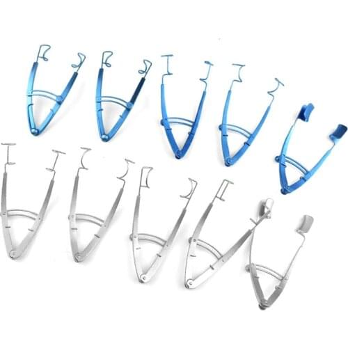 Autoclavable V-shaped Bangerter Eye Speculum Adjustable Opener Eyelid Ophthalmic Eye Instrument