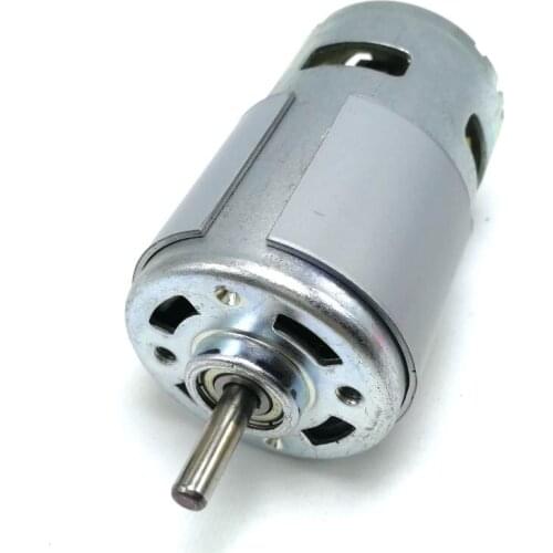 Large torque high power 795 motor 12V double ball bearing mute 24V high speed DC motor shaft