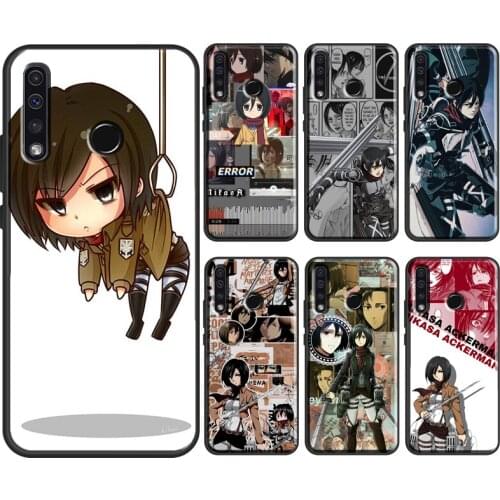 Mikasa Ackerman Attack on titan anime For Huawei Honor 10i 10 Lite 7X 8X 9X 10X Lite 8A 9A 8S 9S 4C 6C 7C 7A 20 Pro Phone Case
