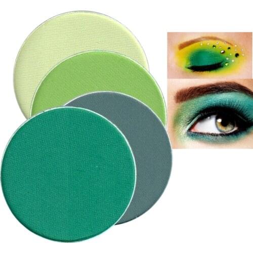 Color Salon Matte pop green eyeshadow powder makeup matte glitter shimmer pigment crystal makeup eyeshadow