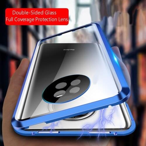 360 Full Cover Double Sided Magnetic Adsorption Phone Case For Redmi Note 10 Pro Max 9 Power Prime 9T Camera Lens Protector Film