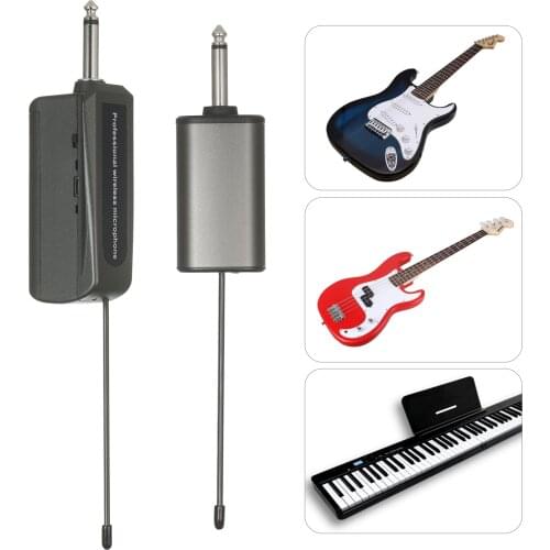 UHF Headset Wireless Microphone Transmitter & Receiver Music Instrument Wireless System 6.35mm Standard Audio Plug