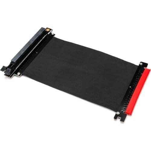 High Speed PCI Express 3.0 16X Flexible Cable Extension Adapter Riser Card PC Graphics Cards Connector Cable Riser 90 degrees