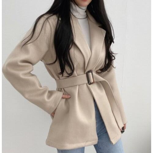 JMPRS Women's Coats With A Belt