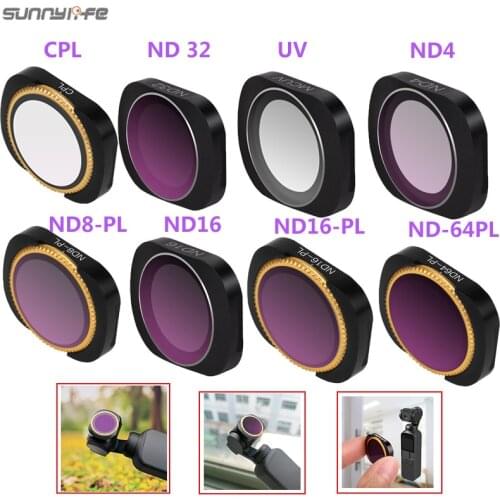 OSMO Pocket/DJI Pocket 2 Camera Filter CPL/UV/ND 4 8 16 32 64/ND8PL 16PL Filters Set For DJI Osmo Pocket Gimbal Accessories