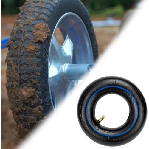 2.80/2.50-4 2.80-4 2.50-4 Tire Inner Tube Inflatable Replacement Rubber TR87 Bent Stem Black Lawn Mower Tire for Electric Scoote