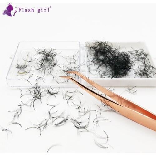 Flash girl 1000 Premade fans SOFT and long 4D 15mm 0.07C Private Label pre Made fans Lashes