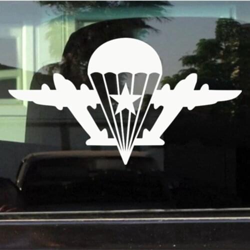 CS-220A# Airborne with a star without a paratrooper car sticker and decal vinyl auto car stickers