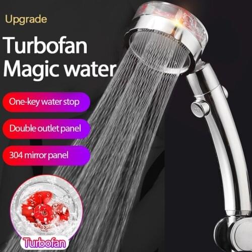 Handheld High Pressure Shower Head 360 Rotated With Pause Switch Bathroom Shower Accessories Shower Bracket Shower Hose Pipe