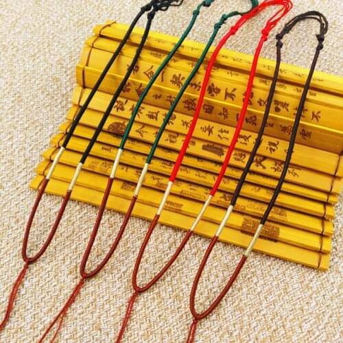 5pcs Hand Knited Necklace Silk Thread Knot Cord For Pendant-intertwine