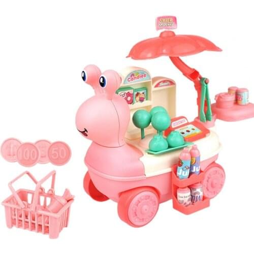 1 Set Vending Machine Lovely Cute Snail Shaped Ice Cream Cart for Kids