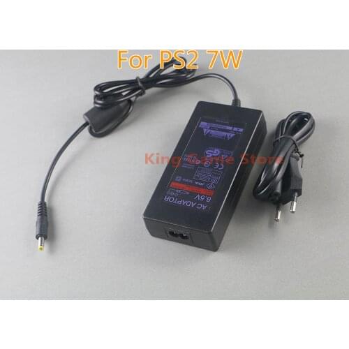1pc/lot For PS2 7w EU US AC Adapter Power Supply Charger Cord for Playstation PS2 Slim 70001 7004 7008 700x Series DC 8.5V