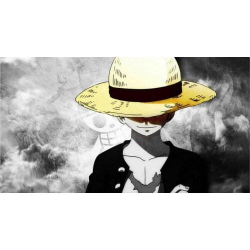 One Piece Burning Blood Monkey D Luffy Art Film Print Silk Poster Home Wall Decor 24x36inch