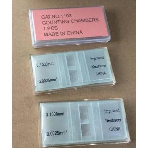 10pcs Hemocytometer blood cell counting chamber with bright line for lab study
