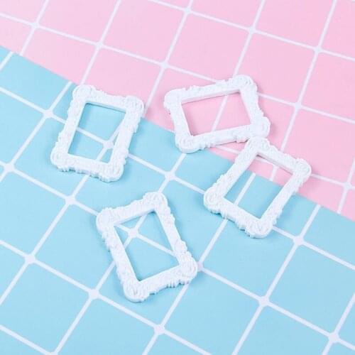 5pcs 1/12 Mini Resin Photo Frame Dollhouse Miniature Accessories DIY Phone Case Model Toy Doll House Decoration