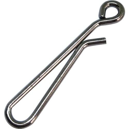 INFOF 500/1000pcs Swivels Fishing Snap Swivel Hook Hanging Snap #0-#6 peche Stainless Steel Hook Lure Link Fishing Connector