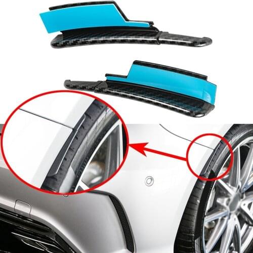 Car Carbon Fiber Fender Arch Trim Sticker Wheel Eyebrow Lip for Mercedes Benz W176 A160 A180 A200 A250 AMG A45 2013-2019