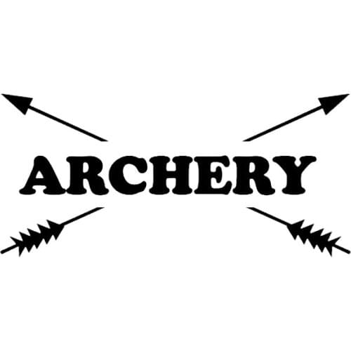 Car Stickers Funny Archery Hunting PVC Car Decoration Accessories Stickers Creative Waterproof Sunscreen Black/white,16cm*8cm