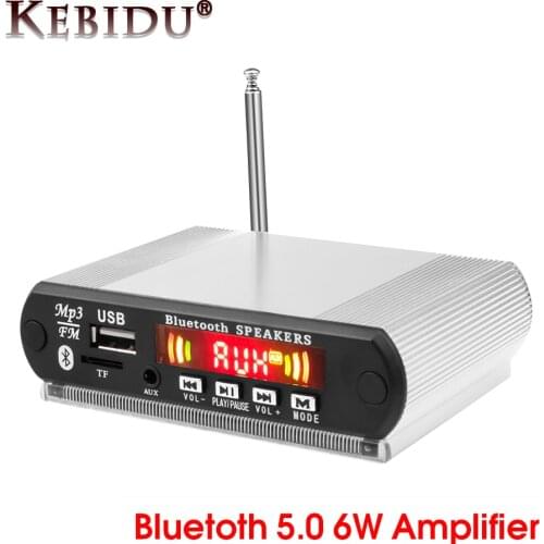 Car Bluetooth Wireless Mp3 Player Handsfree With MIC and Amplifier Recording TF USB 3.5mm AUX 12V Car Audio Car Kit For Speakers