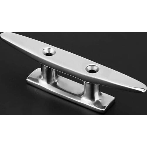 Cleats Boat Dock 4" Stainless Steel Marine Boat Mooring Dock Cleat Deck Rope Cleat for Marine Yacht