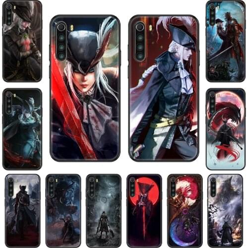 Game Bloodborne Phone case For Xiaomi Redmi Note S2 4 5 6 7 8 A S X Plus Pro black soft hoesjes luxury shell tpu back art