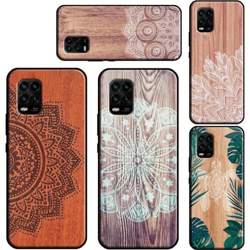 Mandala Wood Floral For Xiaomi Mi 11 Lite Case 11 Ultra 10T Pro POCO X3 M3 Pro F3 Cover For Xiaomi Mi 11 Case