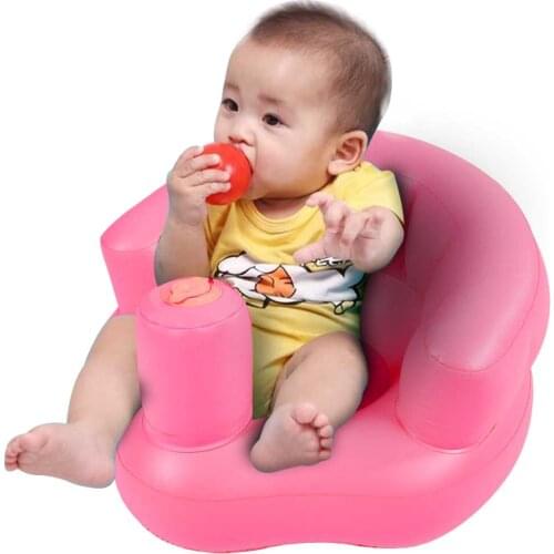 Travel Baby Inflatable Sofa Built In Pump Bath Seat Inflatable Chair Sofa Good Base Design For Baby Learning Training Play Kid