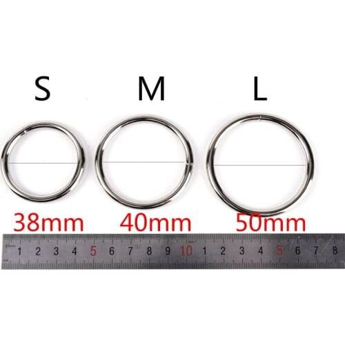 Dia 38/45/50mm Penis Ring Aluminum Male Chastity Device Cock Ring Erotic Adult Product Sex Toy For Men Delay Ejaculation Lasting