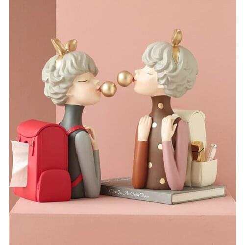 Tissue Boxes Light Luxury And Wind Blowing Bubble Ggirl Creative Living Room Delicate Cute Toilet Paper Holder Furnishing