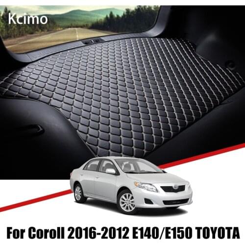 Leather Car Trunk Mat For Toyota Corolla 2006-2012 Trunk Boot Mat E140 E150 Cargo Tray Slip Rear Liner Pad