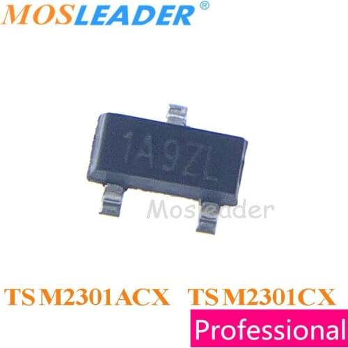 Mosleader TSM2301ACX TSM2301CX RFG SOT23 3000PCS TSM2301 P-Channel 20V 2.8A Made in China High quality