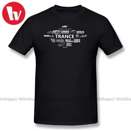 Armin Van Buuren T Shirt TRANCE DJs-Armin Marlo State of Trance T-Shirt Men Fun Shirt Cotton T Shirts Basic T-Shirt Men Graphic