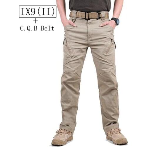 2017 TAD IX9 Militar Tactical Cargo Pants Men Combat SWAT Army Military Pants Sweatpants Man Trousers+ CQB belt