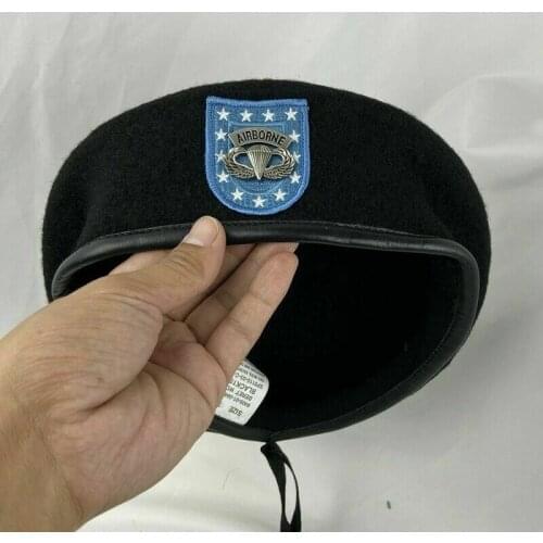 New US Army Infantry Regiment Beret Army Airborne Paratrooper Parachutist Badge hat Military Cap