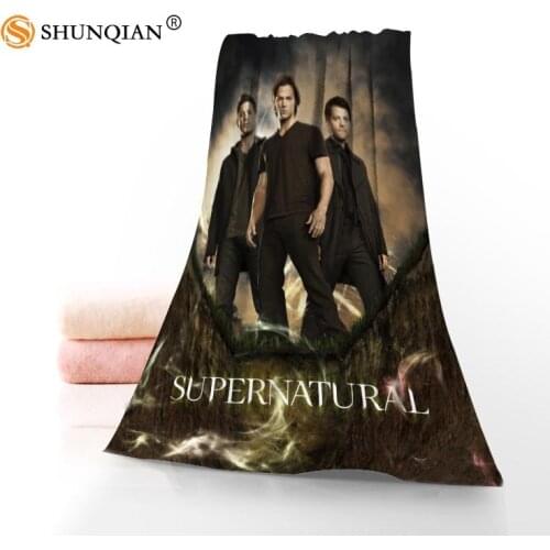 New Custom Supernatural 02 Towel Printed Cotton Face/Bath Towels Microfiber Fabric For Kids Men Women Shower Towels A7.24