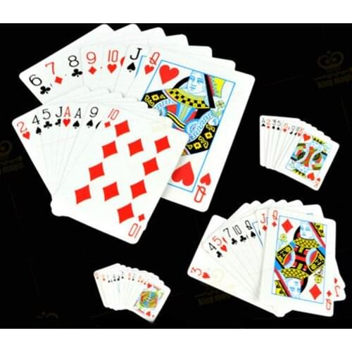 New Classic Magic Tricks The Shrink Playing Cards Close-up Stage Poker Magic Show Gimmick Cool Props Toys