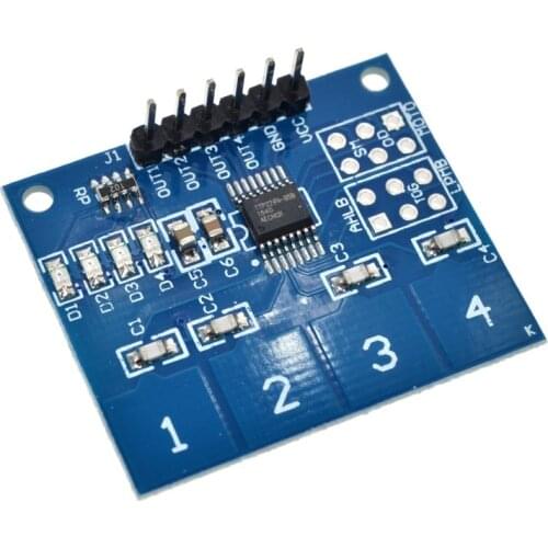 NEW 4Channel Digital Touch Sensor Capacitive Switch Module Button For Arduino TTP224