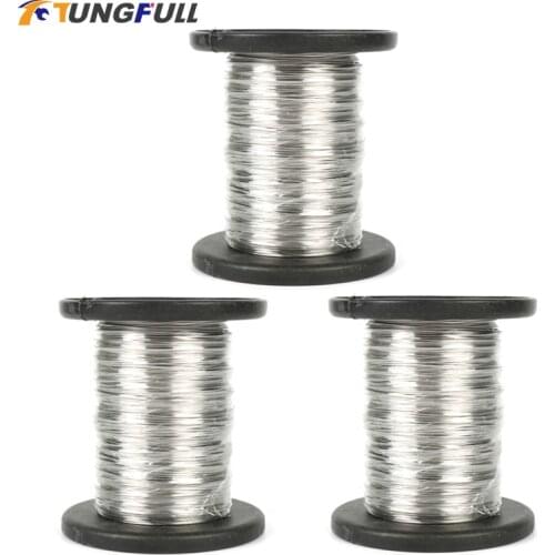 100m 304 Stainless Steel Wire Single Strand Fishing Hoisting Cable 0.1mm 0.2mm 0.3mm 0.4mm 0.5mm 0.6mm 0.8mm hard steel wire