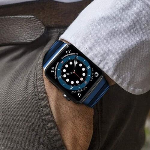 Band for Apple Watch Bands 38mm 40mm 42mm 44mm Stainless Steel Replacement Strap Bracelet for Iwacth SE Series 6 5 4 3 2 1 Belt