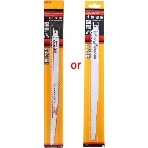 S1411DF 300mm 12" High Carbon Steel Reciprocating Saw Blade Effective Flexible For Cutting Wood Woodworking