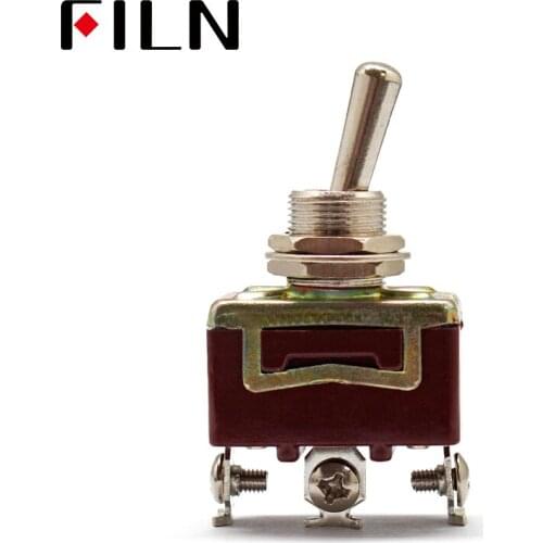 Silver Contacts high quality 3 screw toggle switch,ON ON, ON OFF ON, 15A 250V