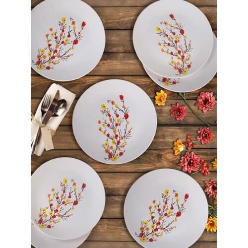 Autumn Bud Serving Plate 26cm 6 PCs Stoneware Earthenware