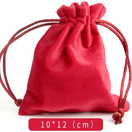 High Level Flannel Jewelry Bag Travel Organizer Drawstring Small Cloth Bag Kit Fu Bag Jewelry Gift Wen Wan Bag Wholesale Price