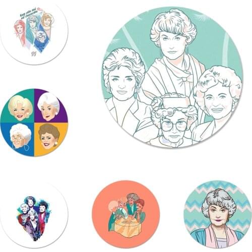 The Golden Girls Icons Pins Badge Decoration Brooches Metal Badges For Backpack Decoration