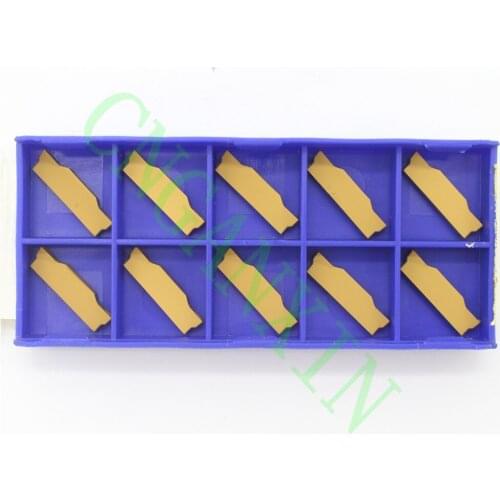 10pcs CNGANXIN ZTED02503-MG YBC251 CNC Carbide Grooving insert