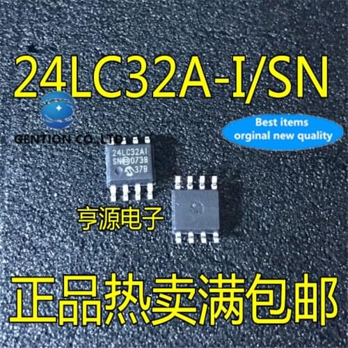 20Pcs 24LC32AI/SN 24LC32AI 24LC32A 24LC32A-I/SN SOP8 Memory chip in stock 100% new and original