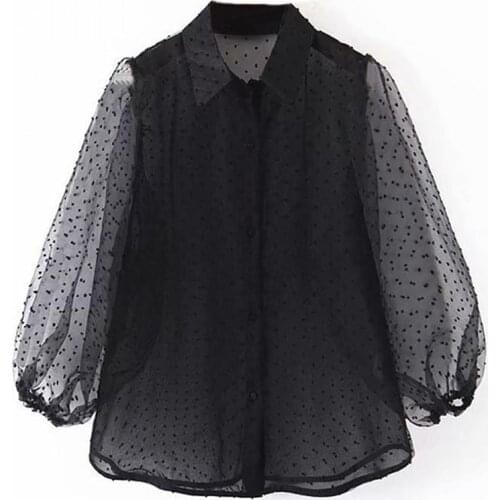 Aachoae Polka Dot Blouses