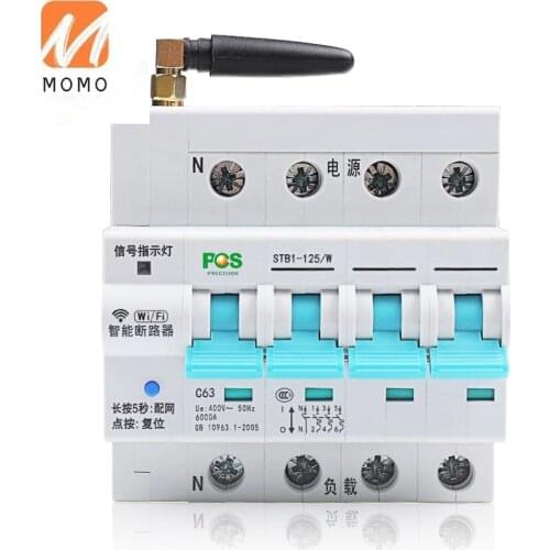 Automatic reclosing autoreclose circuit breaker mobile phone remote control 4P