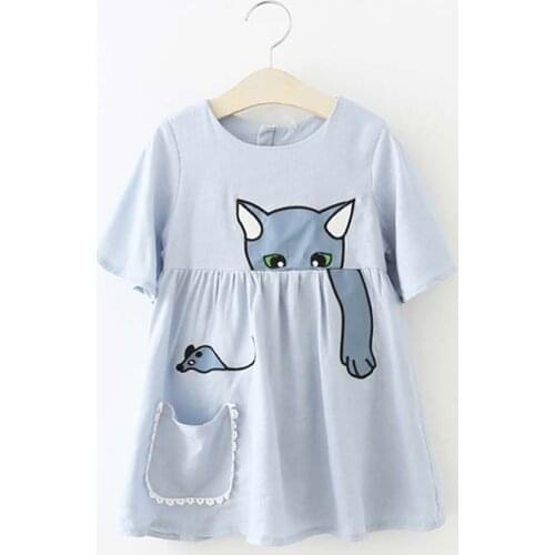 Bear Leader Girl Dress 2021 Summer Fashion Girls Dress For Sweet Dress For Girls Floral Dress Children Clothing